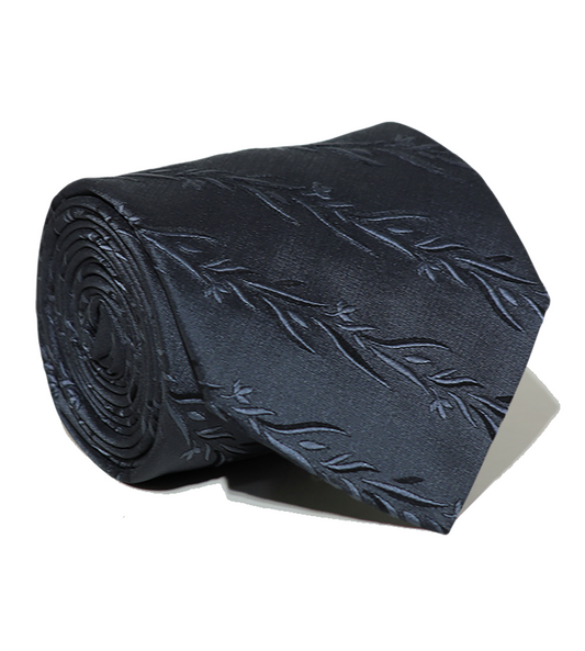 Luxury Dark Gray Silk Tie