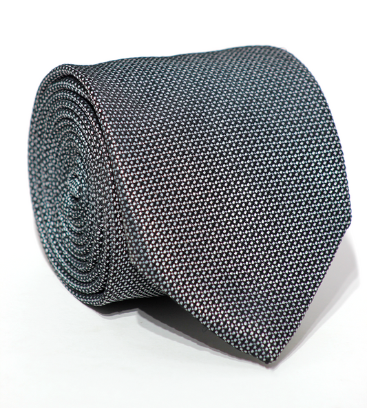 Luxury Black~White Jacquard Tie