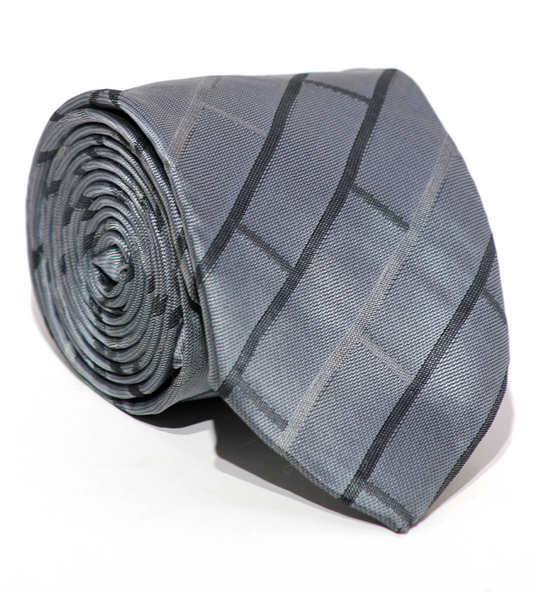 Luxury MIxed Gray Silk Tie