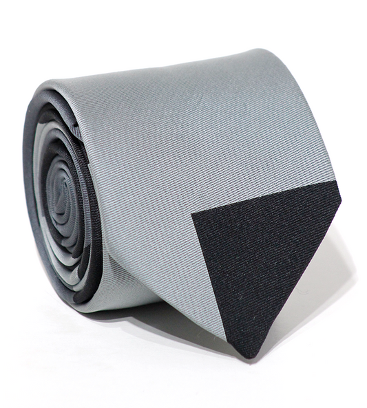 Luxury Mixed Gray Silk Tie