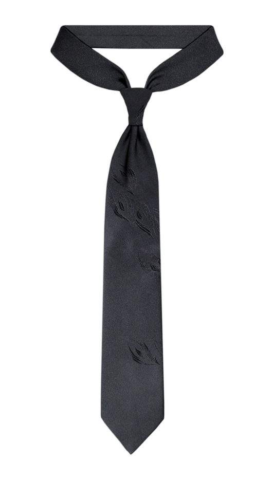 Luxury Black Silk Tie