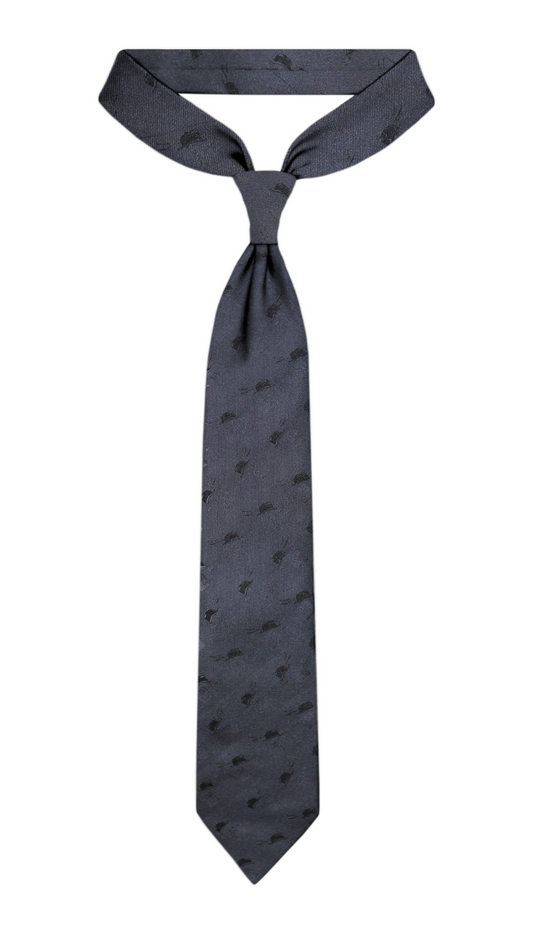 Luxury Black Jacquard Tie