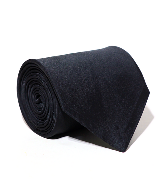 Luxury Black Silk Tie