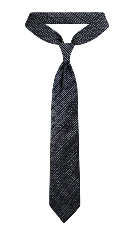 Luxury Dark Gray Silk Tie