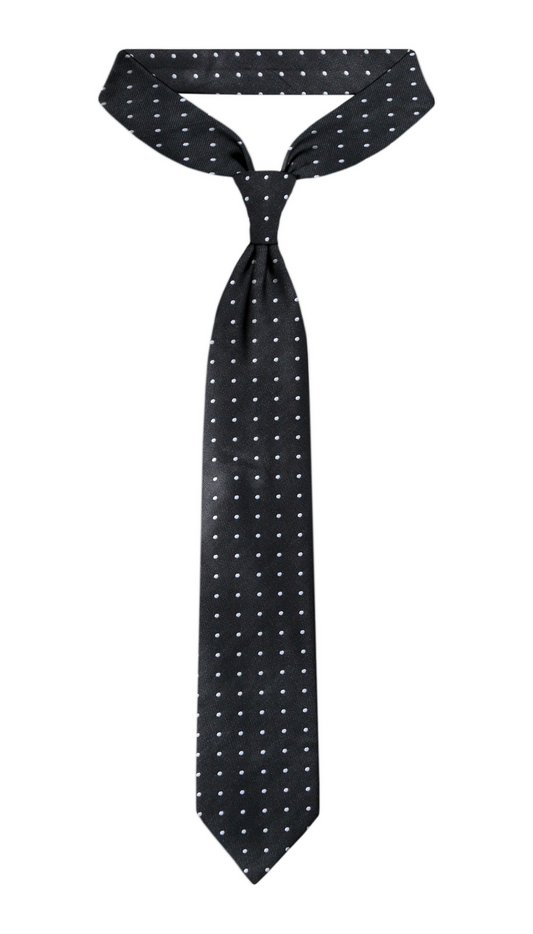 Luxury Black~White Jacquard Tie