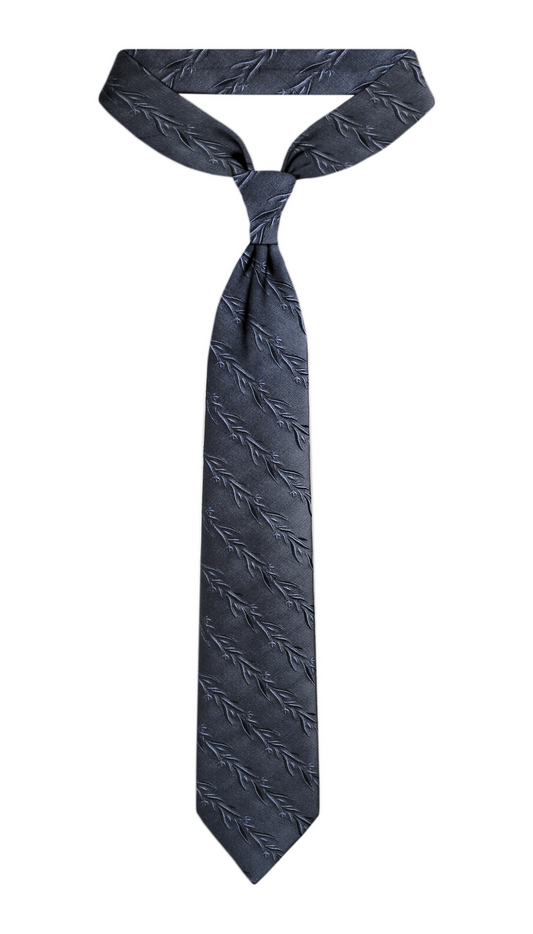 Luxury Dark Gray Silk Tie