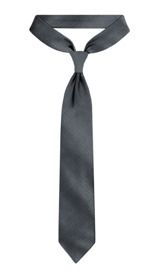 Luxury Black~White Jacquard Tie
