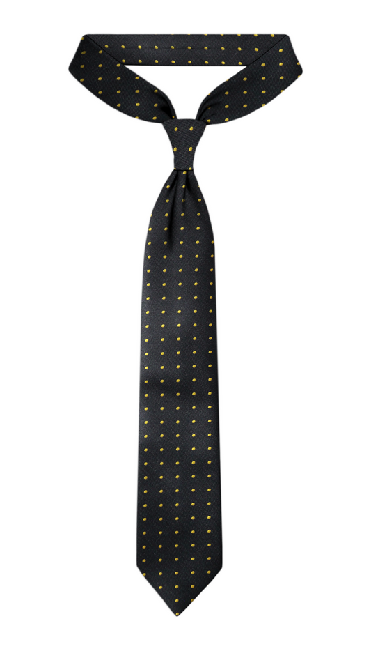 Luxury Black~Yellow Jacquard Tie
