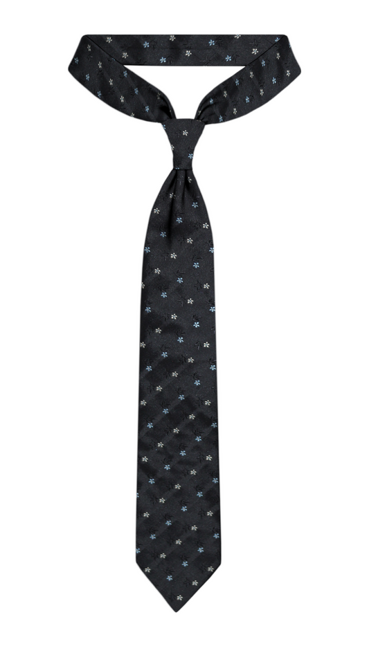 Luxury Dark Gray Silk Tie