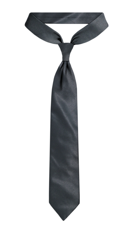 Luxury Dark Grey Silk Tie