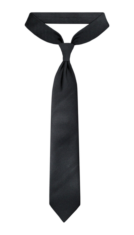 Luxury Black Jacquard Tie