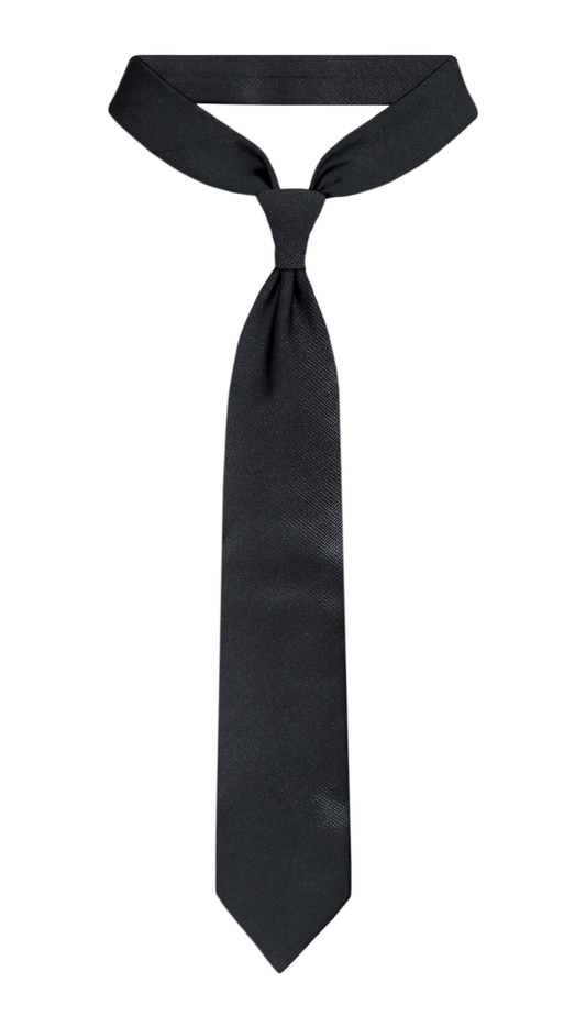 Luxury Black Jacquard Tie