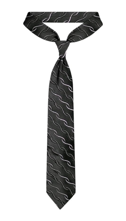 Luxury Mixed Gray Silk Tie