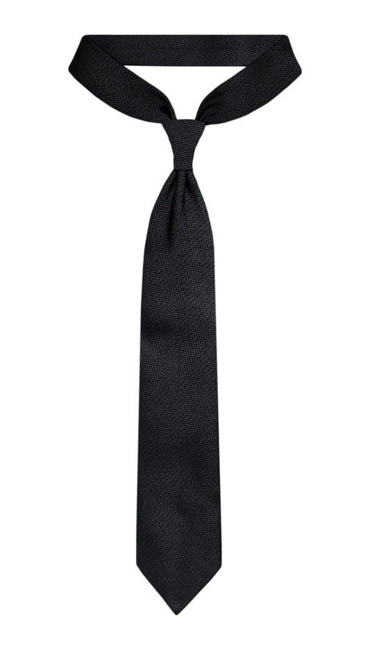 Luxury Black Silk Tie