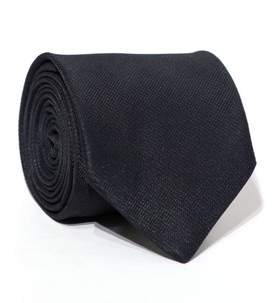 Luxury Black Jacquard Tie