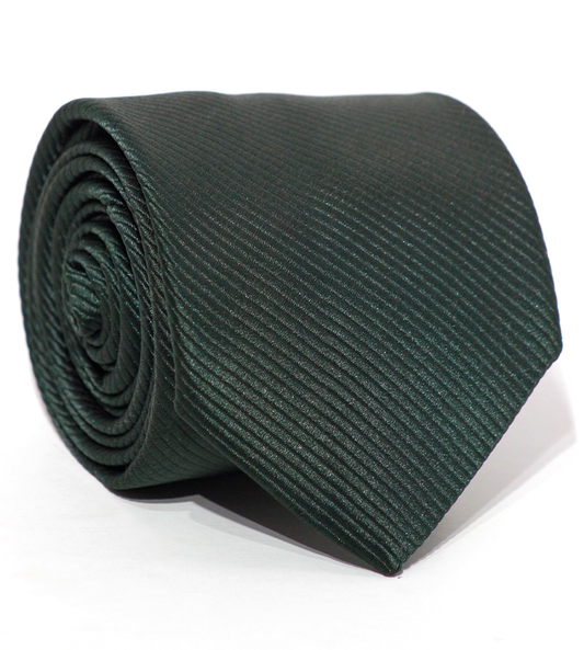 Luxury Dark Green Silk Tie
