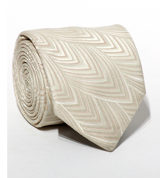 Luxury Beige Silk Tie