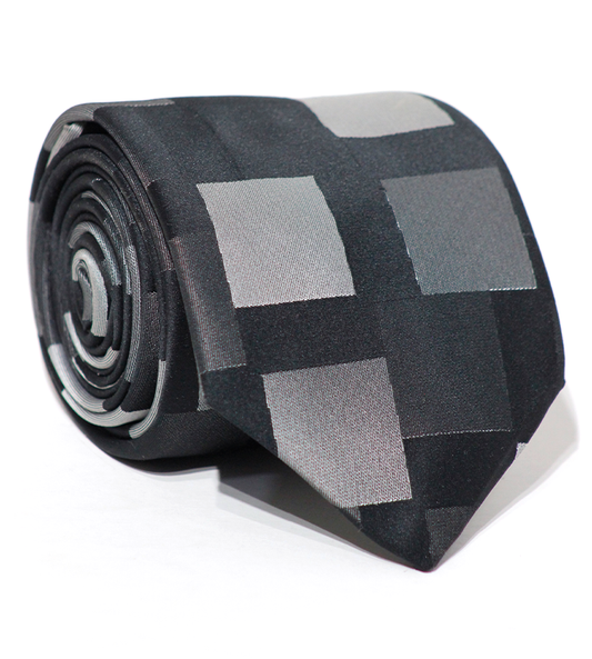 Luxury Mixed Gray Silk Tie