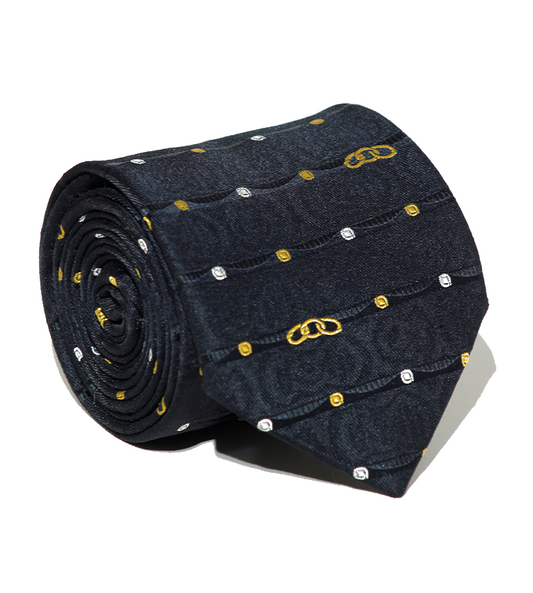 Luxury Black Silk Tie